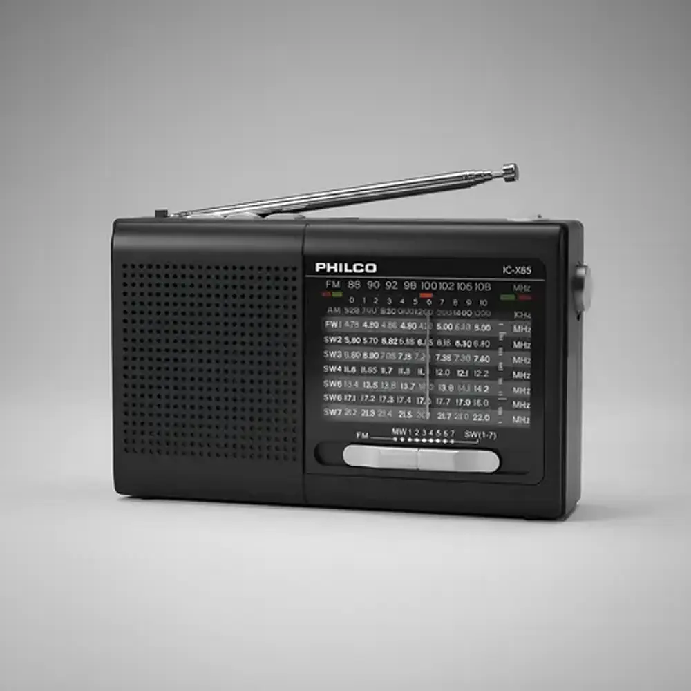 Radio Portatil Multibandas Ic-x65 Negro Philco