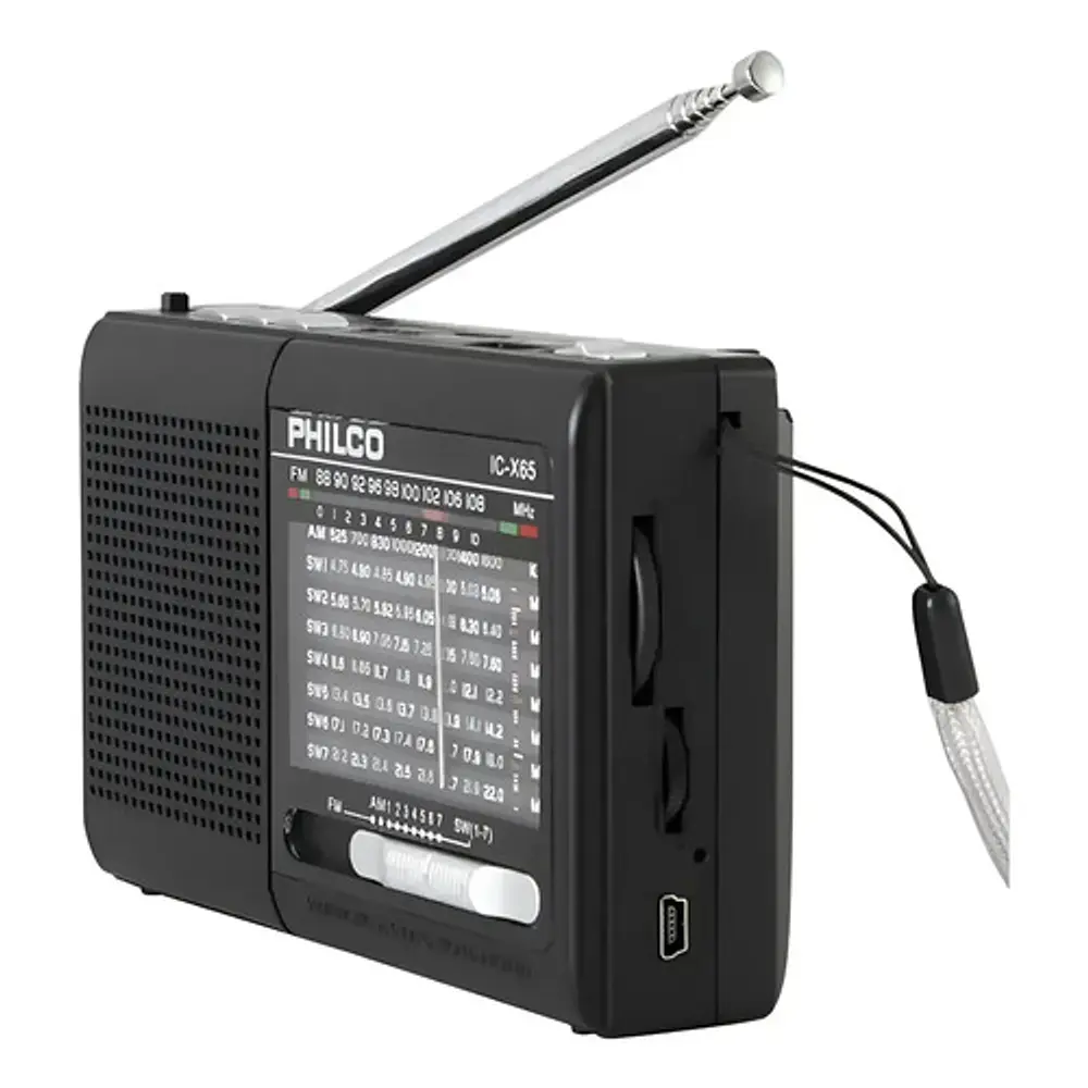 Radio Portatil Multibandas Ic-x65 Negro Philco