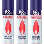 Pack 3 unidades Gas Butano Ronson 300ml Ultrarefinado