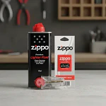 Kit Zippo Bencina Encendedor 125ml + 1 Mecha + 6 Piedras