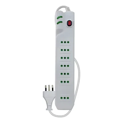 Protector Sobrevoltaje 1400 joules 2.1 metros Blanco Mlab