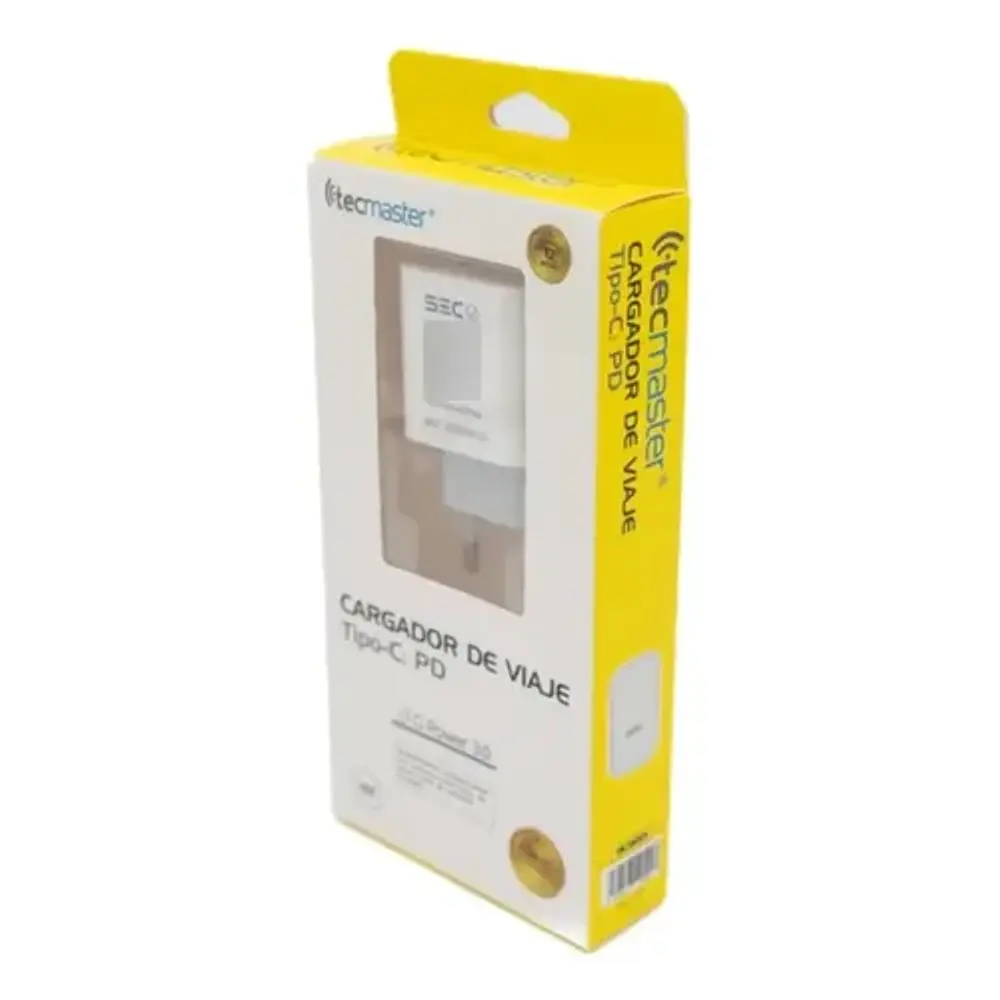 Cargador Usb C Con Type C 20w Certificación Sec Blanco