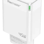 Cargador doble Puerto Tipo C y Usb 45W Rápido Gan