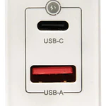 Cargador doble Puerto Tipo C y Usb 45W Rápido Gan