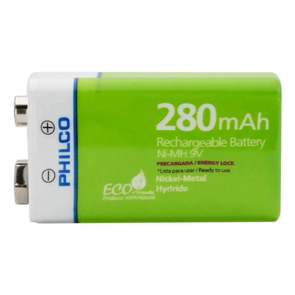 Batería Recargable 9v 280mah 