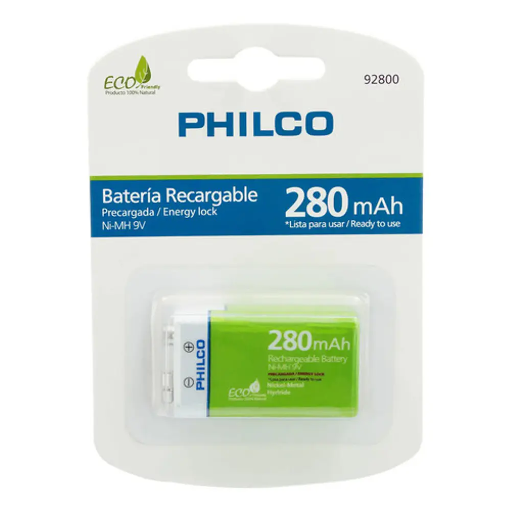 Batería Recargable 9v 280mah 