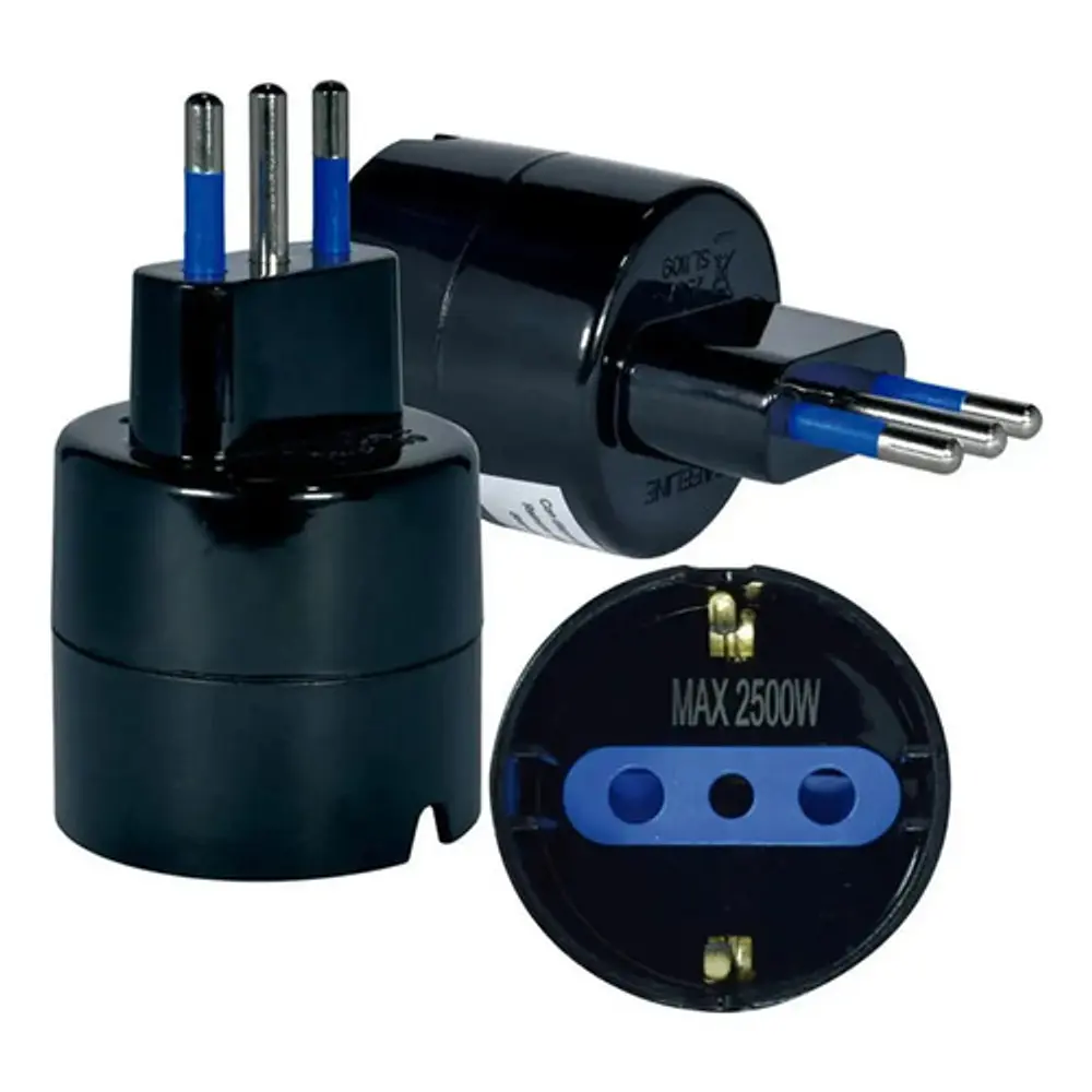 Adaptador Schuko Enchufe Europeo Certificado 10a 