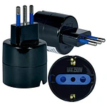 Adaptador Schuko Enchufe Europeo Certificado 10a 
