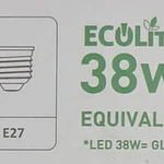 Ampolleta Led 38w Wellmax Blanco Frio 