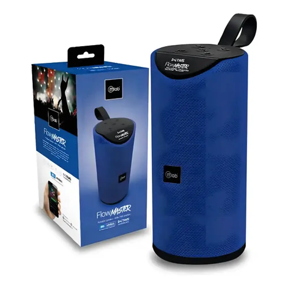 Parlante Flow Master Bluetooth Usb Fm Azul