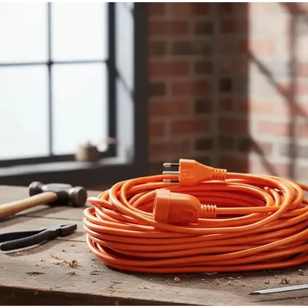 Extensión Eléctrica Macrotel 20 Metros 2500w Naranja