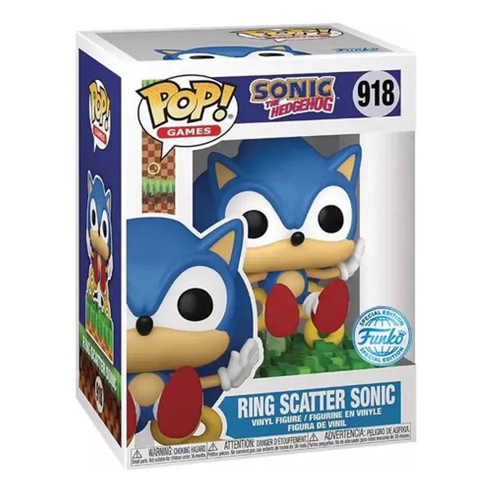 Funko Pop! Sonic Ring Scatter Sonic (918) Especial Edition