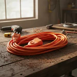 Extensión Eléctrica Macrotel 10 Metros 2500w Color Naranja
