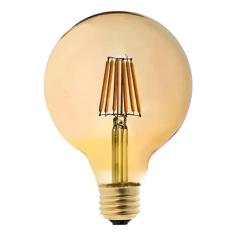 Ampolleta Led Vintage 8w E27 Luz Cálida 900lm Ámbar Blanco Cálido