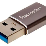 Adaptador Otg Usb 3.0 Tipo C Hembra A Usb-a Macho Plateado
