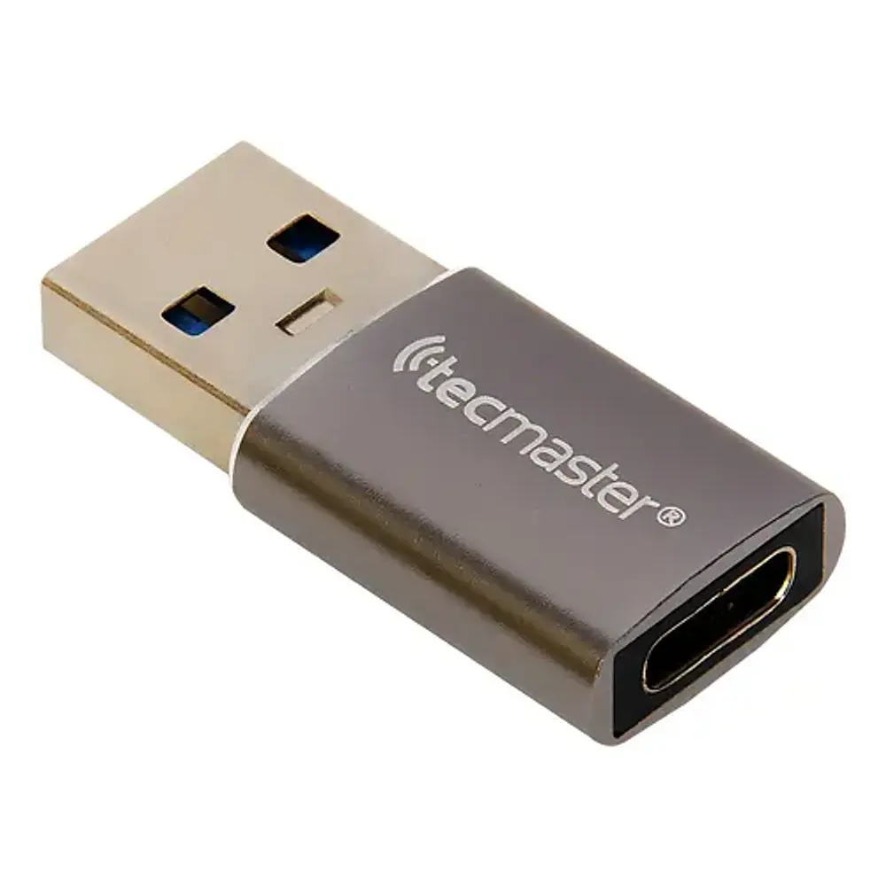 Adaptador Otg Usb 3.0 Tipo C Hembra A Usb-a Macho Plateado