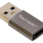 Adaptador Otg Usb 3.0 Tipo C Hembra A Usb-a Macho Plateado