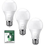 Pack 3 unidades Ampolletas Sensor Crepuscular Dia/noche 9w E27 Blanco Frío