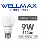 Pack 3 unidades Ampolletas Sensor Crepuscular Dia/noche 9w E27 Blanco Frío