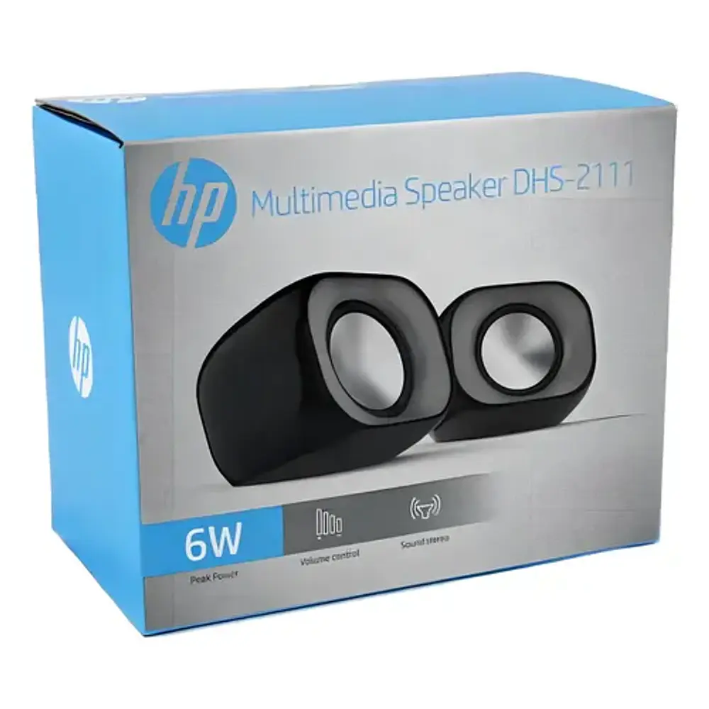 Parlante Multimedia para Pc Notebook Usb 3.5mm  Negro HP