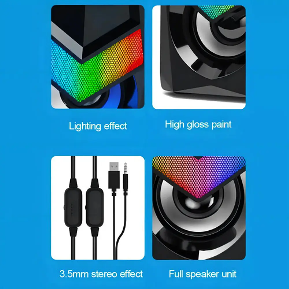Parlantes de Escritorio Dhe-6000 Negro HP