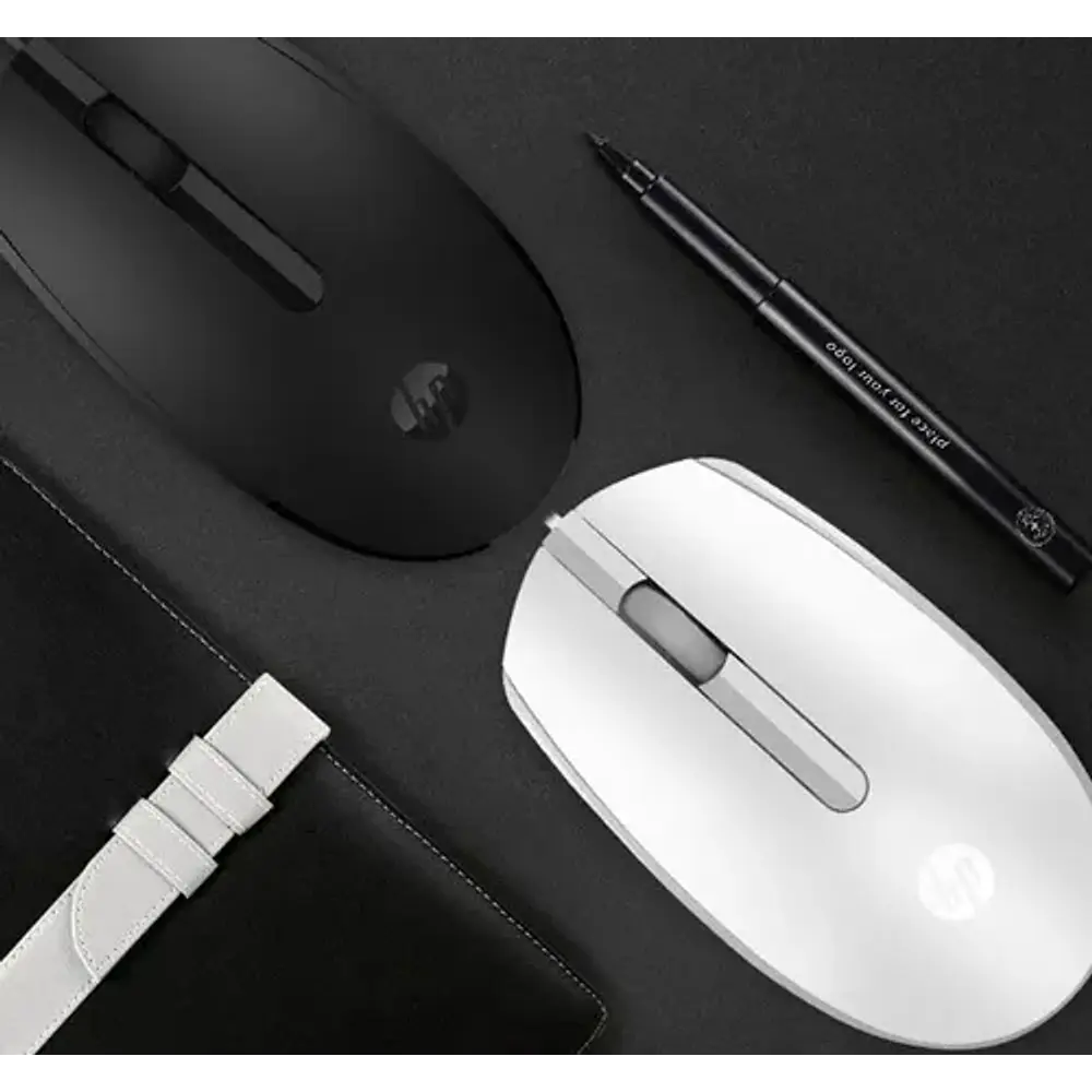Mouse Alambrico Usb M10 Blanco HP