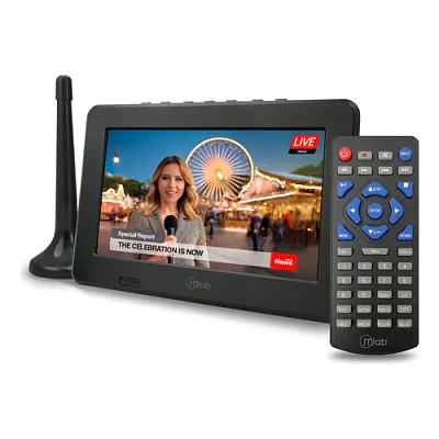Televisor Color Digital Portatil 7 Pulgadas Mlab Recargable