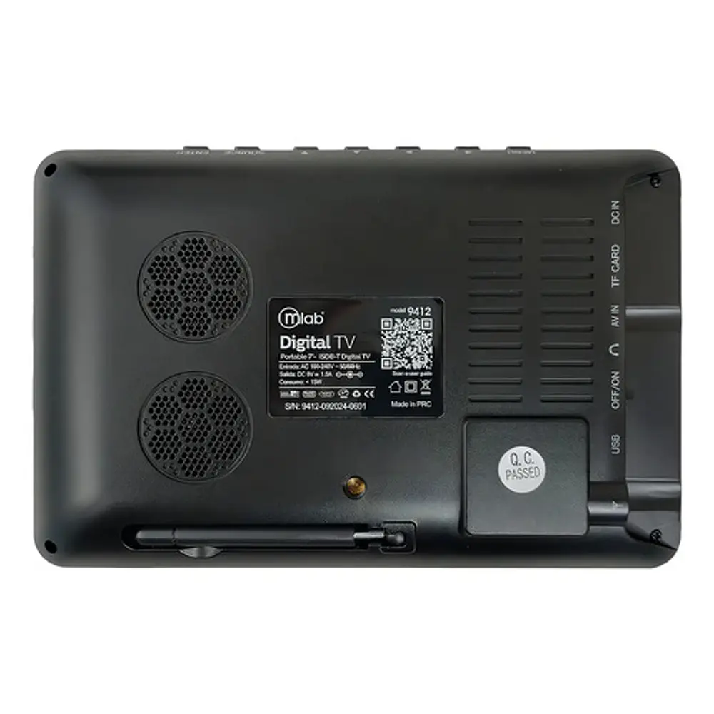 Televisor Color Digital Portatil 7 Pulgadas Mlab Recargable