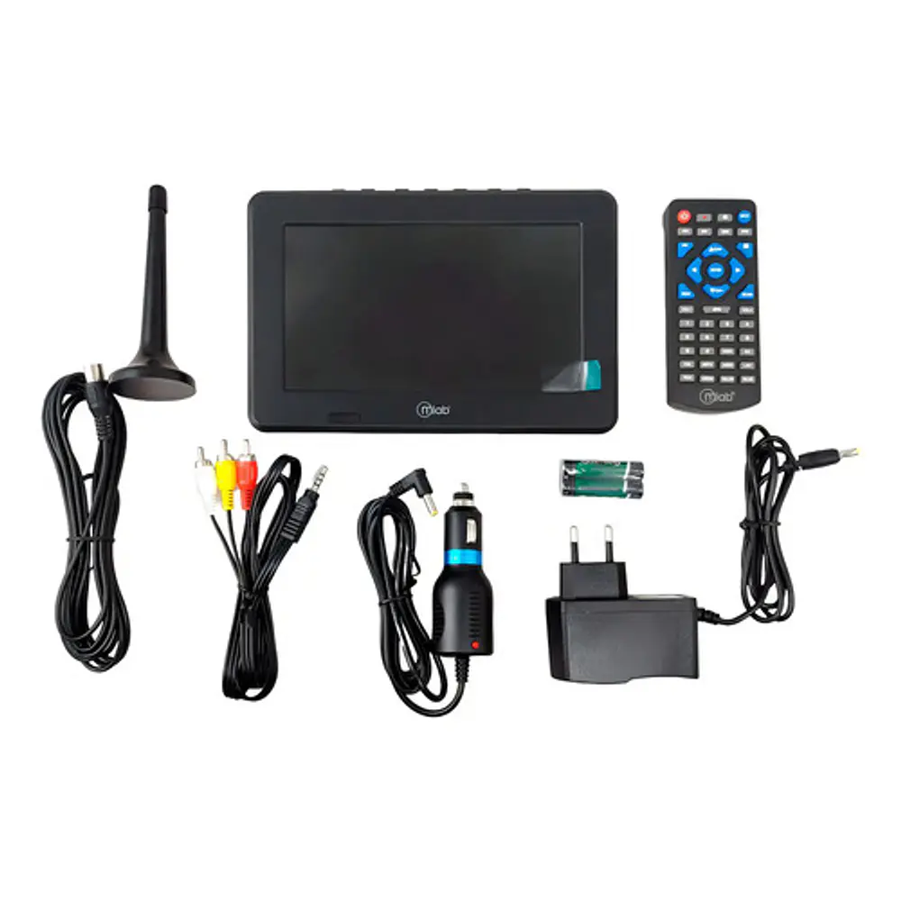 Televisor Color Digital Portatil 7 Pulgadas Mlab Recargable