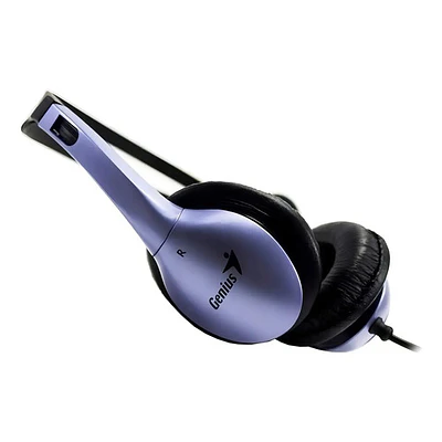 Auriculares Genius On-ear Con Micrófono Y Control De Volumen Azul Genius