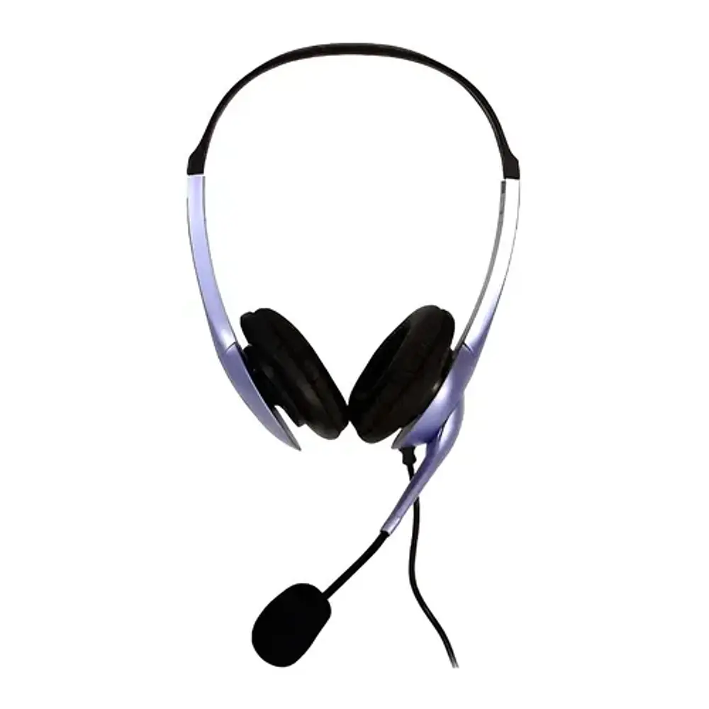 Auriculares Genius On-ear Con Micrófono Y Control De Volumen Azul Genius
