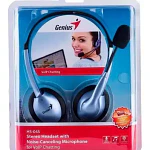 Auriculares Genius On-ear Con Micrófono Y Control De Volumen Azul Genius