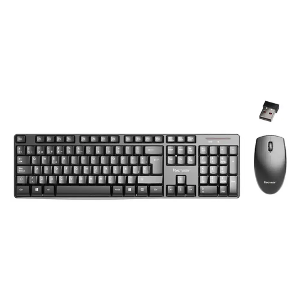 Kit Teclado y Mouse Inalambrico Multimedia TM-100512 Negro Tecmaster