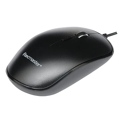 Tecmaster Mouse Alambrico 4 Botones Programable Negro