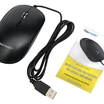 Tecmaster Mouse Alambrico 4 Botones Programable Negro