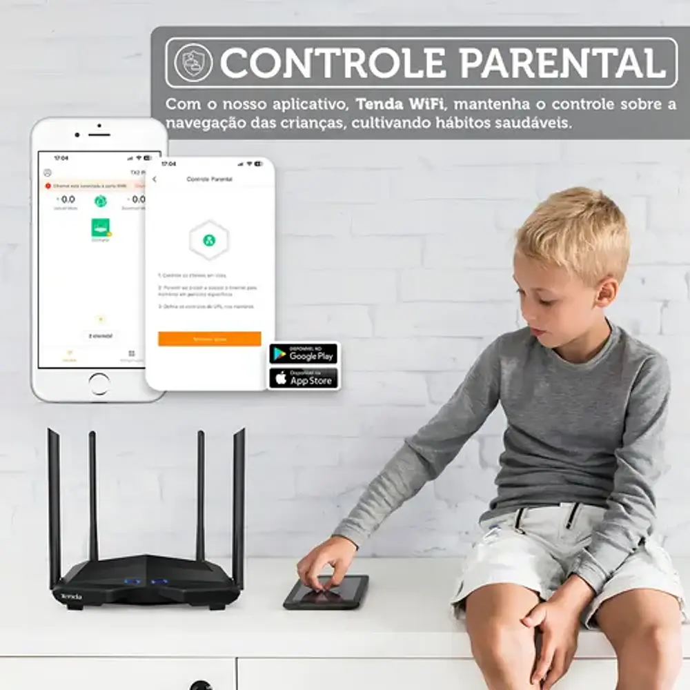 Repetidor Access Point Router Tenda Router 6.0 Negro