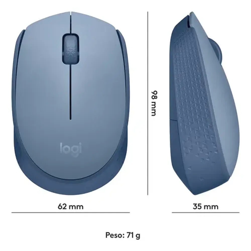 Mouse Inalambrico M170 Blue/Gray Logitech