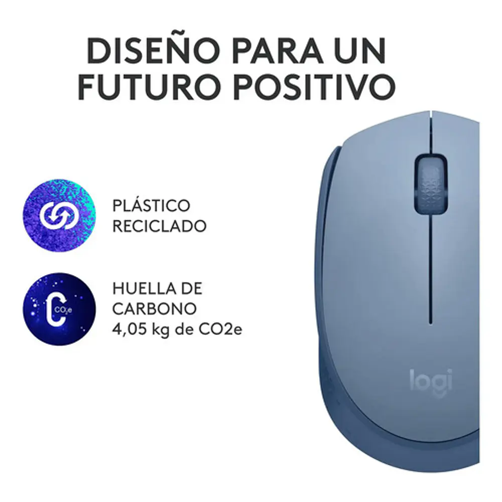 Mouse Inalambrico M170 Blue/Gray Logitech