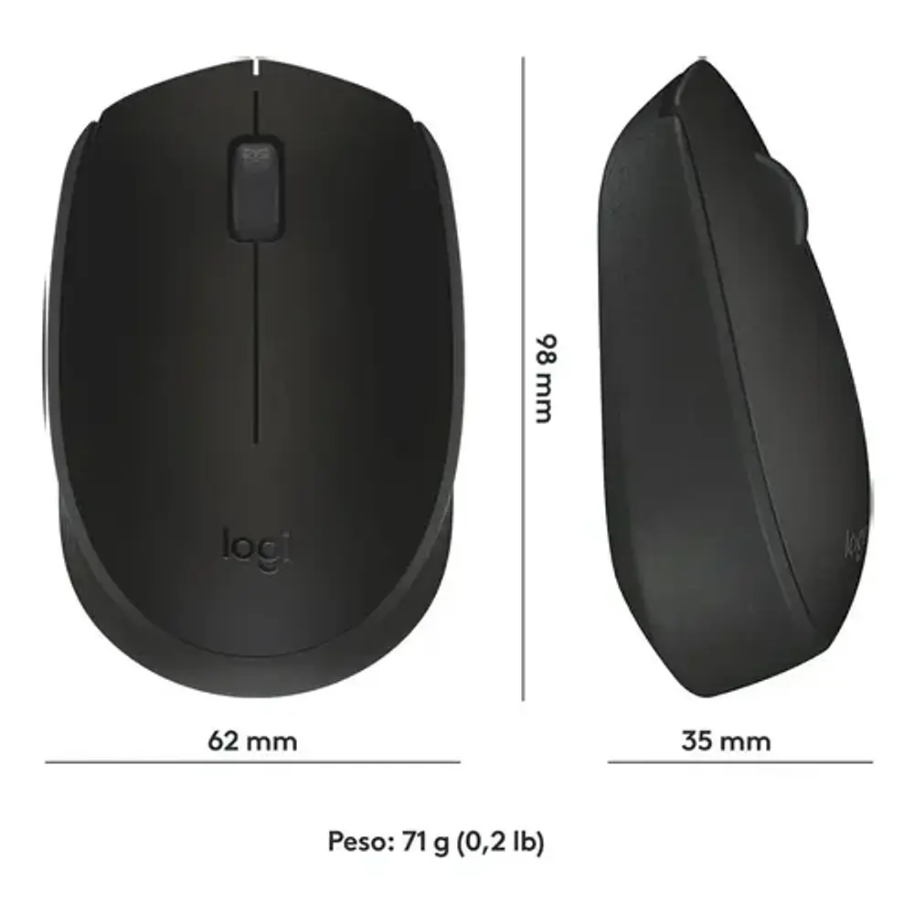 Mouse Inalambrico M170 Negro Logitech