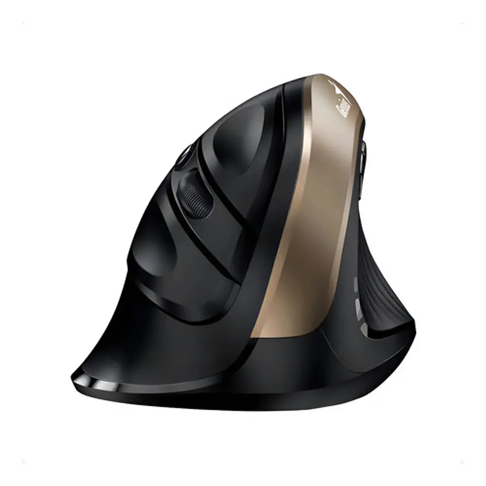 Mouse Vertical Inalámbrico Ergonómico Dorado Genius