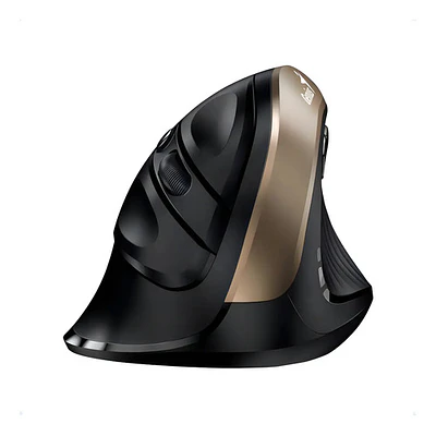 Mouse Vertical Inalámbrico Ergonómico Dorado Genius