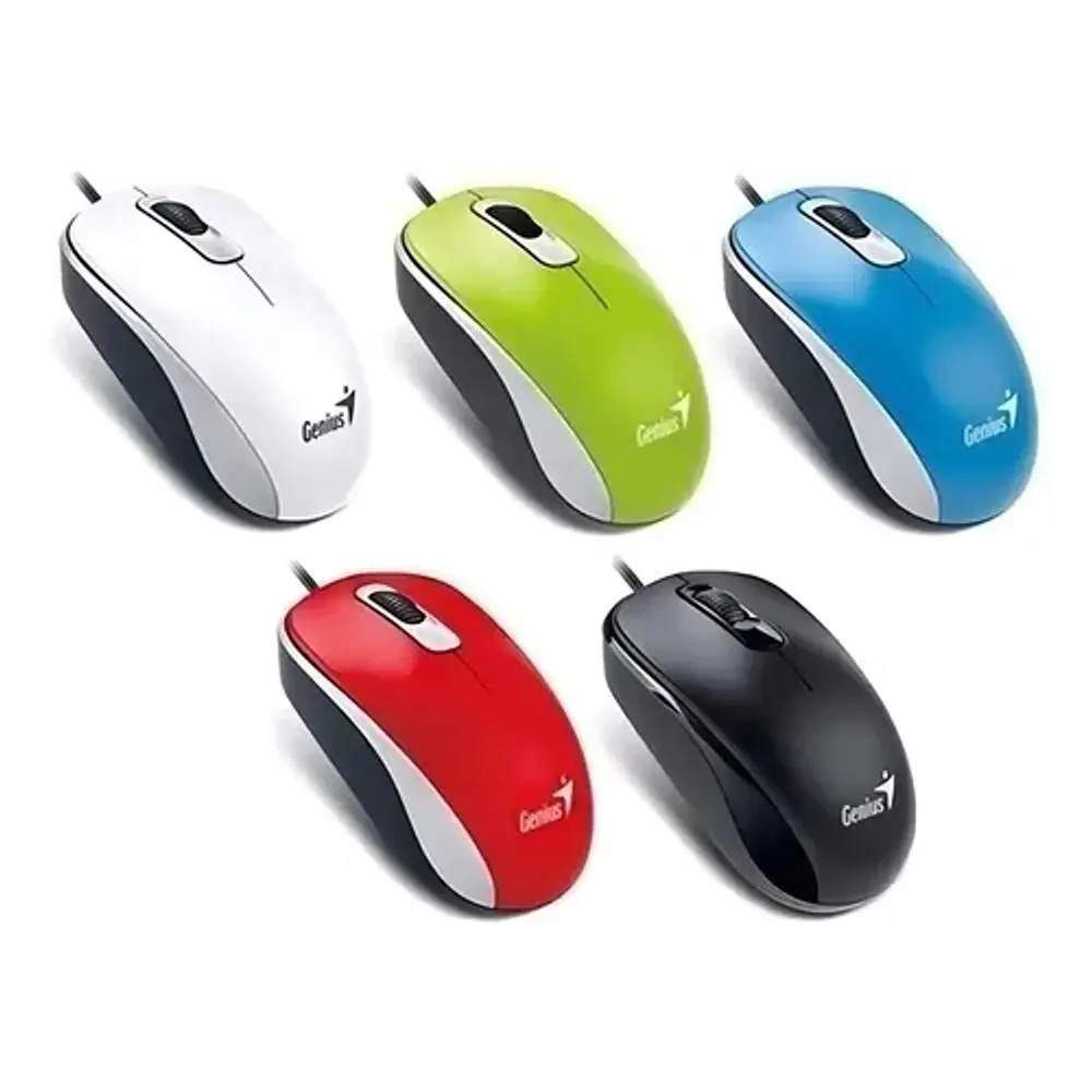 Mouse Alambrico USB Dx-110 1000 Dpi Ambidiestro Negro Genius