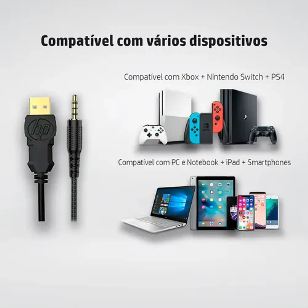 Audífonos con Micrófono Gaming Hp H220 Negro HP