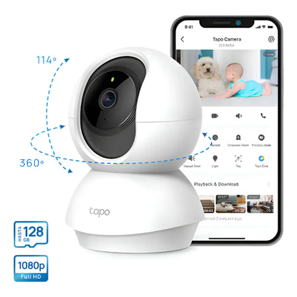 Cámara Seguridad Tapo Smart C200 V1 Con Resolución 2mp Visión Nocturna Tp link