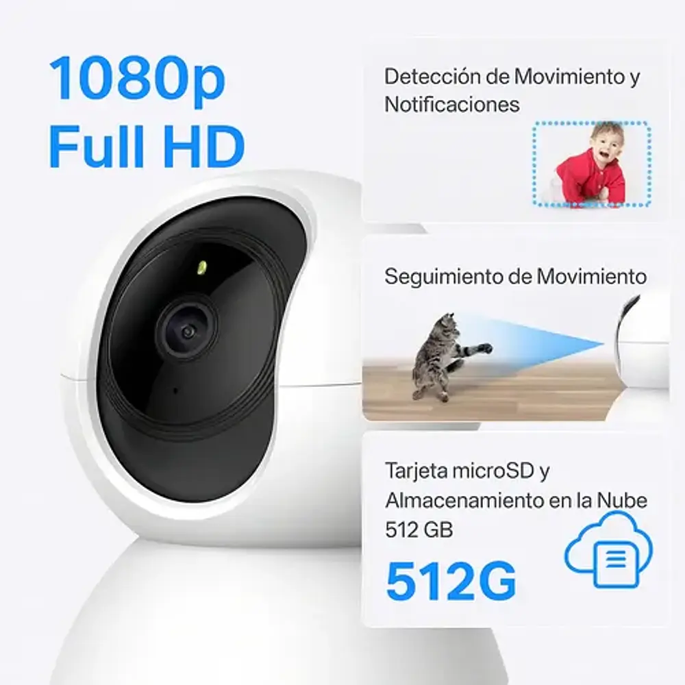 Cámara Seguridad Tapo Smart C200 V1 Con Resolución 2mp Visión Nocturna Tp link
