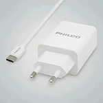 Cargador de celular 2.1 Doble Usb /cable Tipo C Philco 