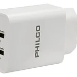 Cargador de celular 2.1 Doble Usb /cable Tipo C Philco 
