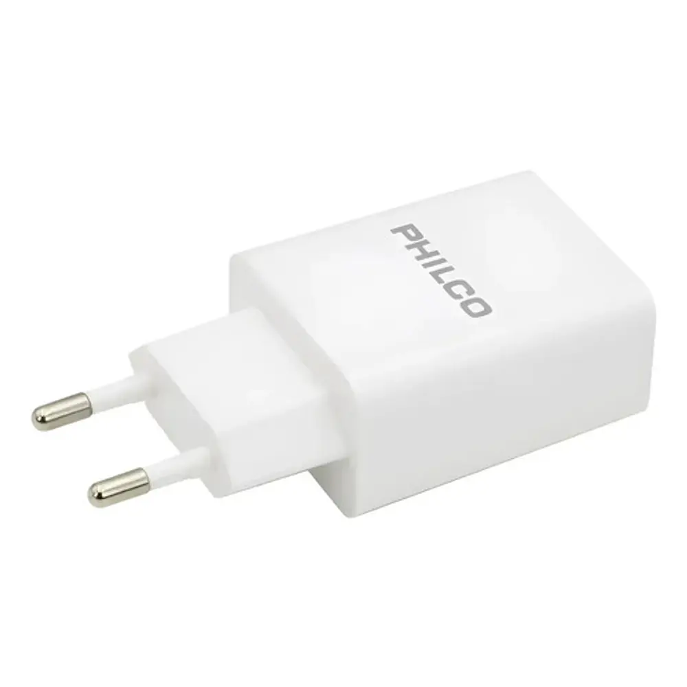 Cargador de celular 2.1 Doble Usb /cable Tipo C Philco 