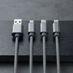 Cable de carga Rapida Philco 3 En 1 Color Gris Plateado