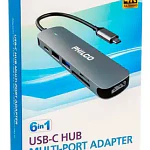 Adaptador multipuerto Usb-c Fj Plateado Philco